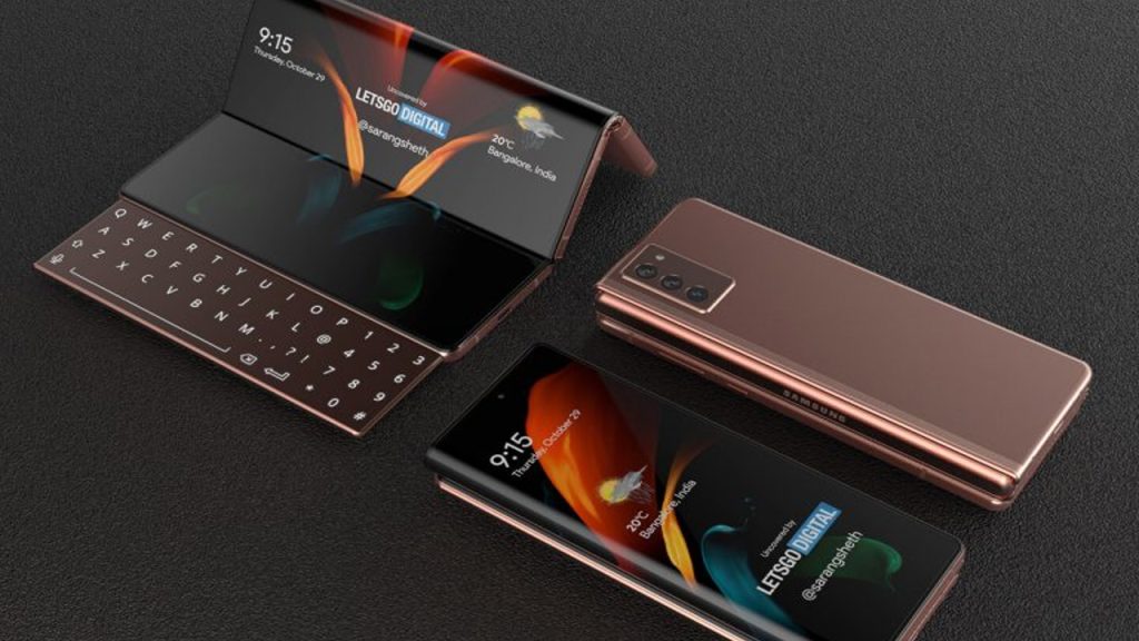 Double foldable smartphone by Samsung