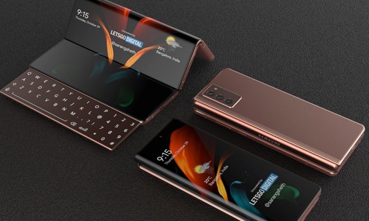 Double foldable smartphone by Samsung