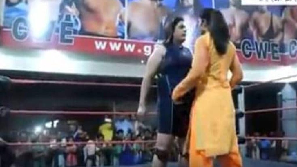 Indian woman defeated Pakistani wrestler in Dubai